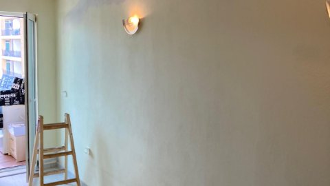 за 3 дни завършихме боядисването на апартамента и ремонта на котела